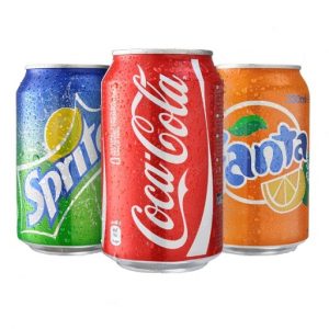 Coca Cola , Cola Zero , Cola Light , Mezzo Mix , Sprite , Fanta 0,33L
