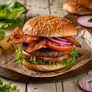 Double Bacon Burger 200 gr