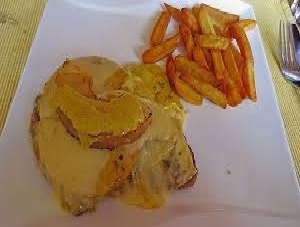 Hawaiischnitzel mit Pommes 200gr